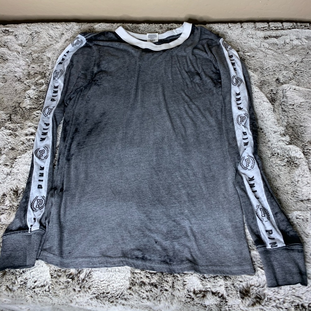 (PINK) grey long sleeve